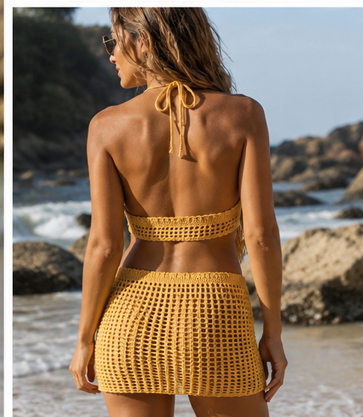 Sunbleached Gold Crochet Set view 3